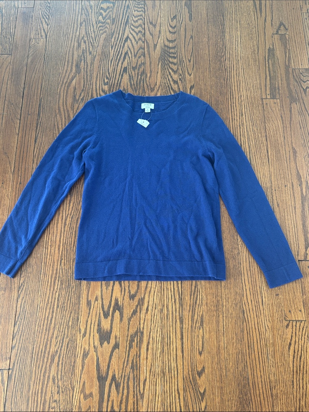 J. Crew Womens Teddie Cobalt Blue Crewneck Sweater size Small